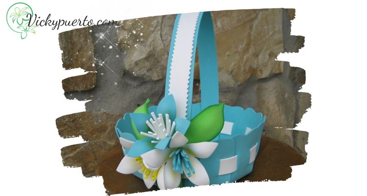 como hacer una cesta de goma eva tutorial gratis