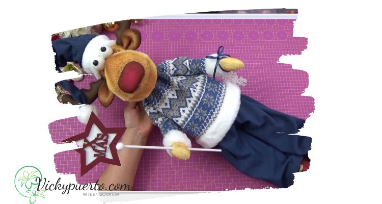 Reno grande de navidad